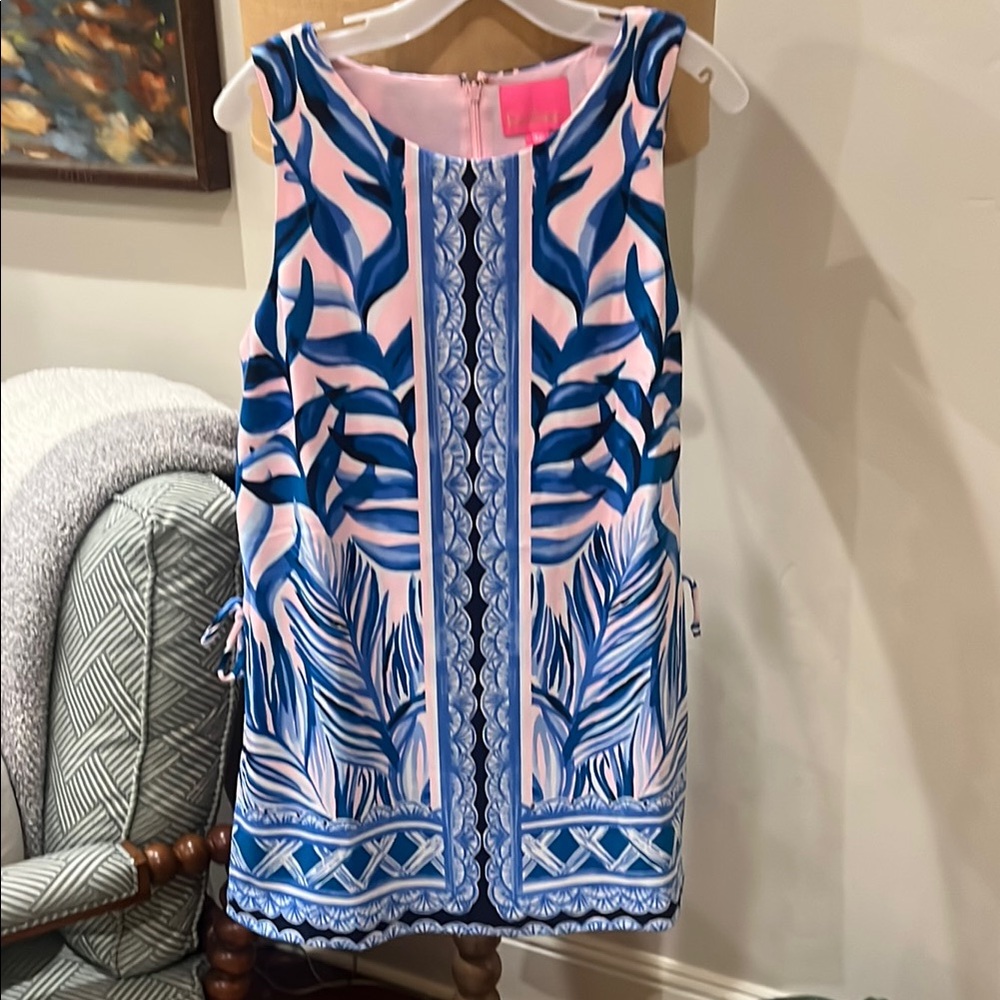 Lilly Pulitzer Blue and Pink Floral Romper
